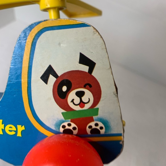 FISHER PRICE | Vintage 1970’s Mini Copter Toy #448 - Picture 5 of 8